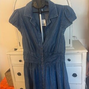NWT Free People Blue Denim Dress